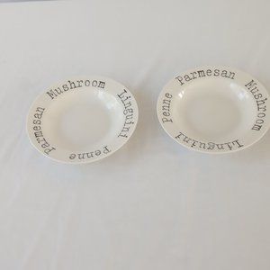 Two Ceramic Pasta Bowls-